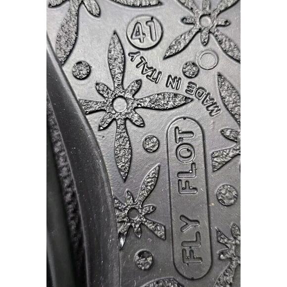 Fly Flot Mesh Clogs Black Anti Shock Anatomic Slip On Shoes Size 9 - Picture 8 of 8